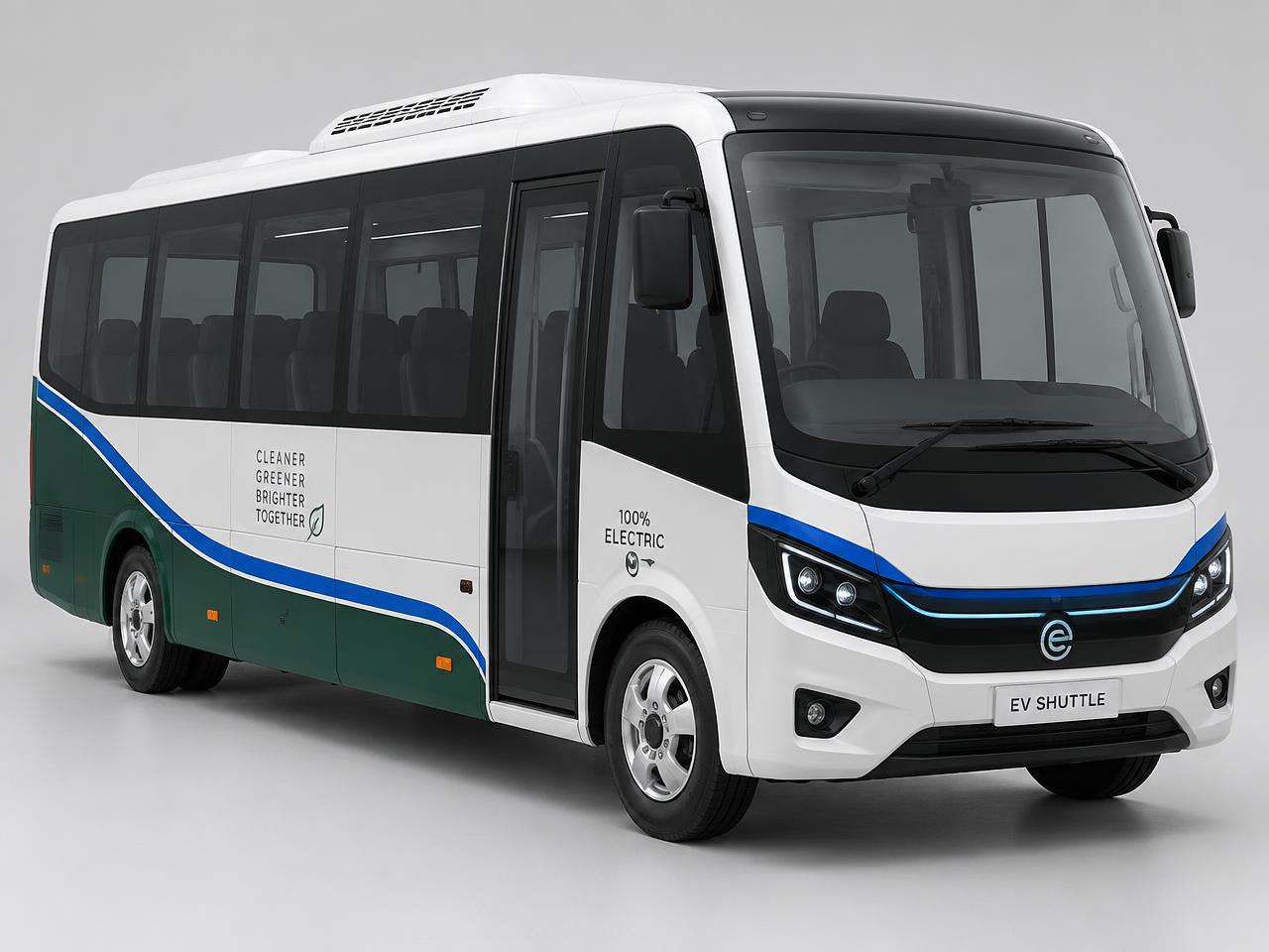 18 Seater AC EV Bus by MAHAD.EV
